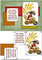 Speed King Birthday Quick Card