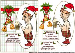 Bert Sends Christmas Cheer Quick Card