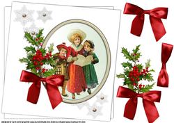 8x8 Vintage Carolers
