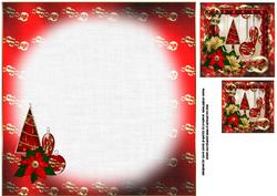 8x8 Steampunk Christmas Insert Plate