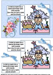 Stella Made a Birthday Cake Quick Card