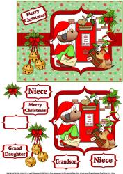Last Puppy Post for Christmas Quick Card