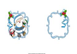 Santa Lets Go Home Blue Insert