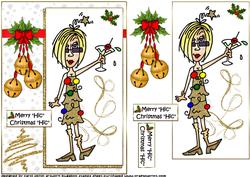 J.j Merry "hic" Christmas Quick Card