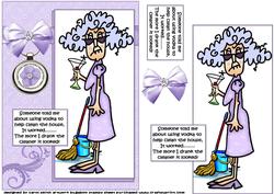 Stella Has Help with Housework Quick Card