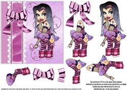 Lady Raven Decoupage