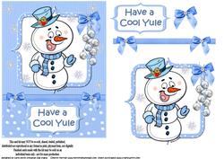 Cool Yule Snowman Quick Card
