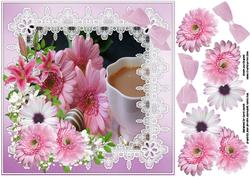 8x8 Tea Flowers and Chocs