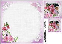 8x8 Tea Flowers and Chocs Insert Plate
