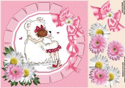 8x8 Sassy Cheryl Bear Hugs
