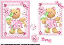 My Heart Purrs for You Valentine Quick Card