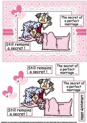 Stella and Gus the Secret of Marriage Quick Card