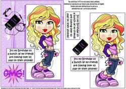 Teen Diva Birthday Quick Card