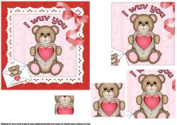 I Wuv You Valentine Pyramid