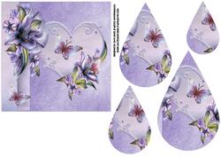 Winter Lilies Teardrop Pyramid