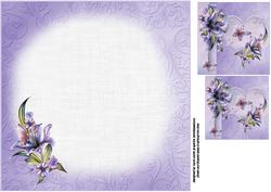 8x8 Winter Lilies Insert Plate