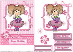 A Little Bit Grumpy Birthday Daughter Quick Card