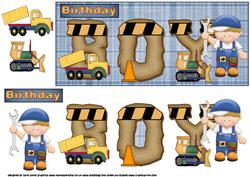 Birthday Boy Mechanic Dl Topper in Blue