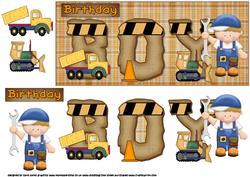 Birthday Boy Mechanic Dl Topper Brown