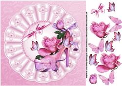 8x8 Girly Floral Shoe with Roses