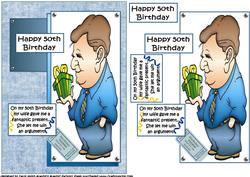 Steve Gets a 50th Present Quick Card
