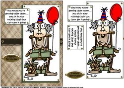 Gus Can't Get His Rocker Going Quick Card