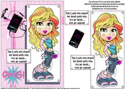 Teen Diva and Her Ipod Quick Card