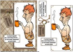 Bert Wants to Be a Morning Person Quick Card