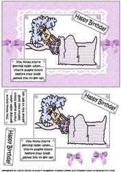 Stella Can't Get Out of Bed Quick Card