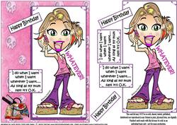 Teen Diva Does What She Wants Quick Card
