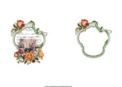 Love Music and Roses Pyramid Insert