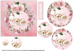 Butterflies Swans and Roses Pyramid
