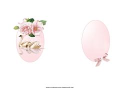 Butterflies Swans and Roses Pyramid Insert