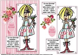 J.j Wine Doesn't Make You Fat Quick Card