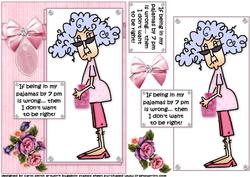 Stella Likes Her Pajamas Quick Card
