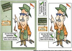 Sam Life is Better Fishing Quick Card