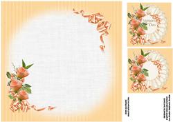 8x8 Just Peachy Insert Plate