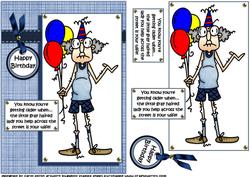 Gus is Getting Older Quick Card