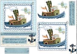 All Aboard for Birthday Fun Quick Card