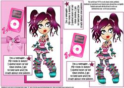 The Teen Diva Loves Herself Quick Card