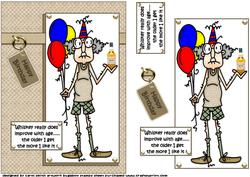 Gus and His Aged Whiskey Quick Card