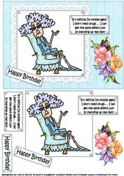 Stella is Officially Middle Aged Quick Card