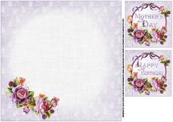 8x8 Beautiful Roses for Birthday/mothers Day Insert Plate