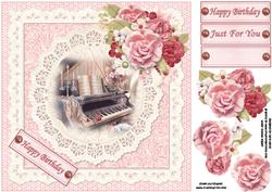 8x8 Shabby Chic Musical Interlude