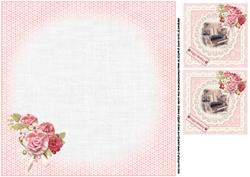 8x8 Shabby Chic Musical Interlude Insert Plate