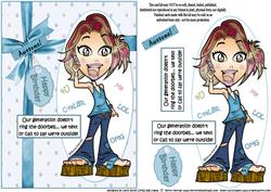 The Teen Diva Uses Texts Quick Card