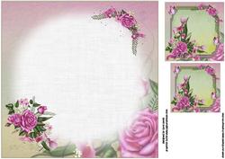 8x8 Floral Pink Delight Insert Plate