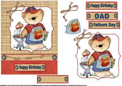Grill King Dad Quick Card