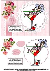 Stella and Her Cocktails Quick Card