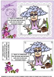 Stella Says Celebrate Appropriately Quick Card